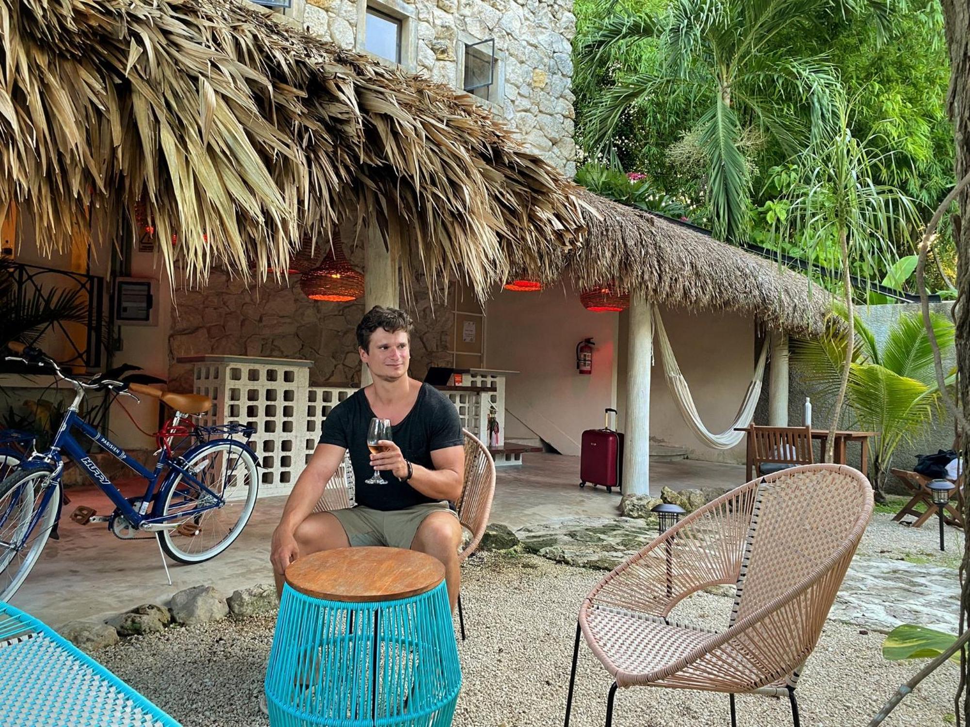 Elmar Hostel Bacalar Buitenkant foto