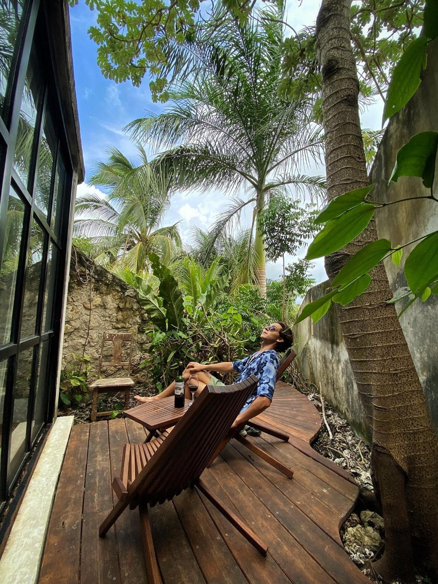 Elmar Hostel Bacalar Buitenkant foto