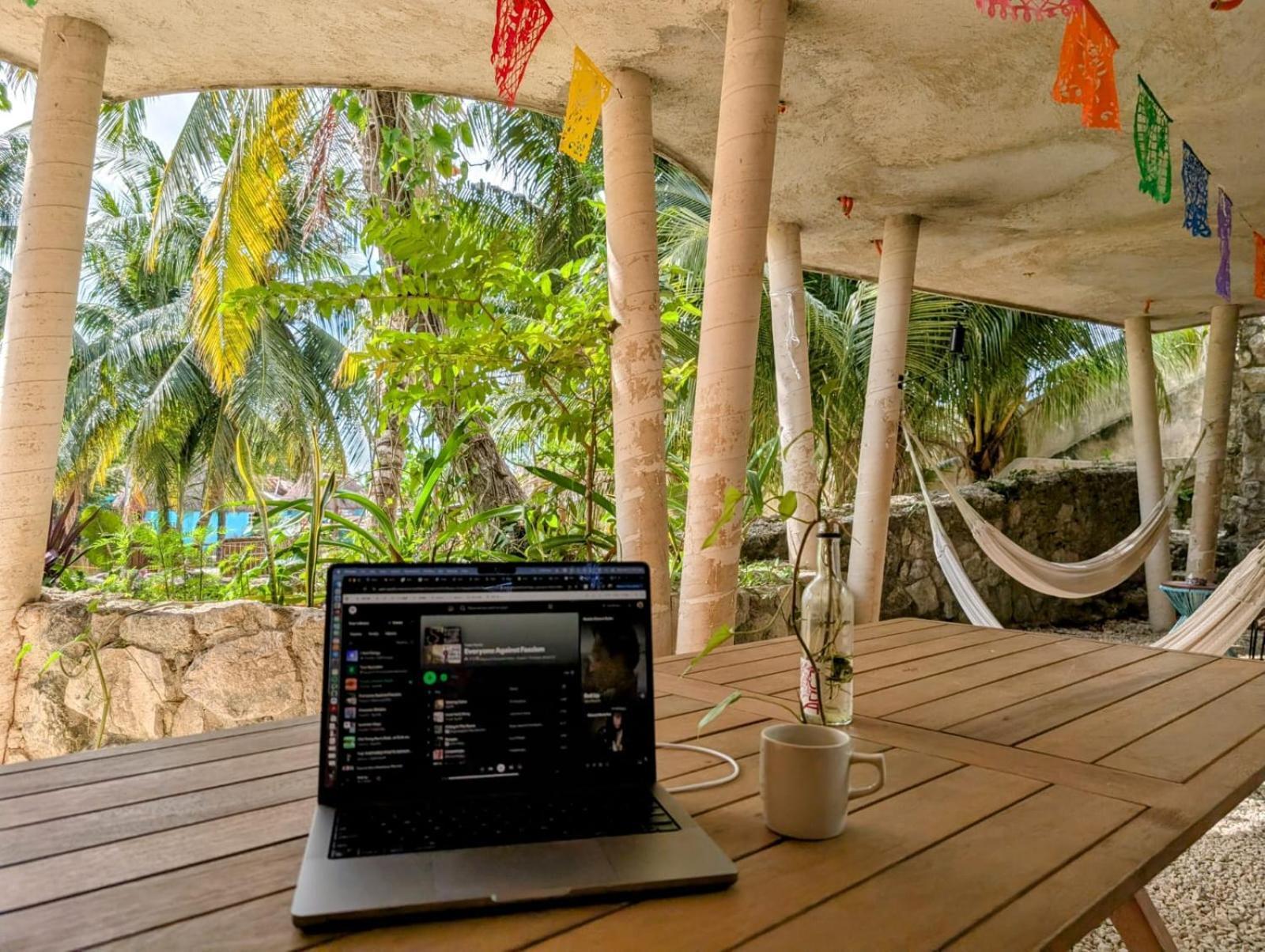 Elmar Hostel Bacalar Buitenkant foto